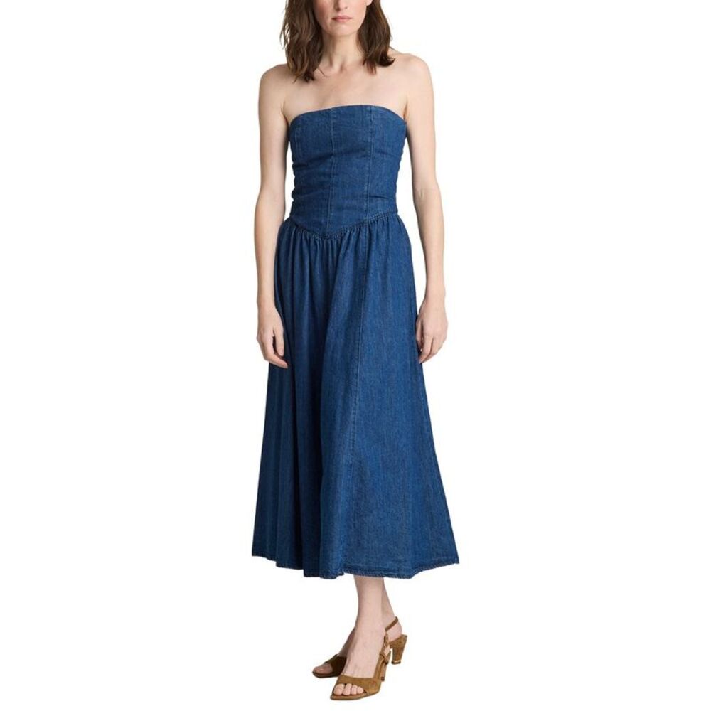 Kenneth Cole Womens Strapless Boustier Dress